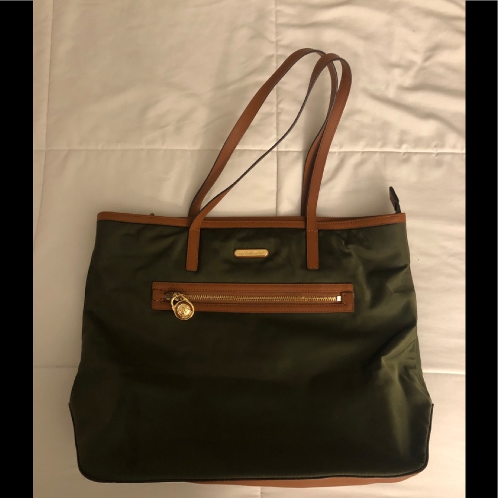 Michael Kors Green Nylon Tote